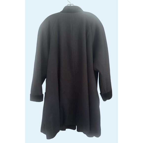 Herman Kay Women's Black Wool Coat Plus Size XL - Picture 4 of 4
